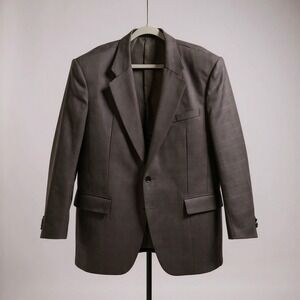 Mens Plaid Blazer Navy Blue Multi Color Check Wool Blend Sport Coat Tailored Fit